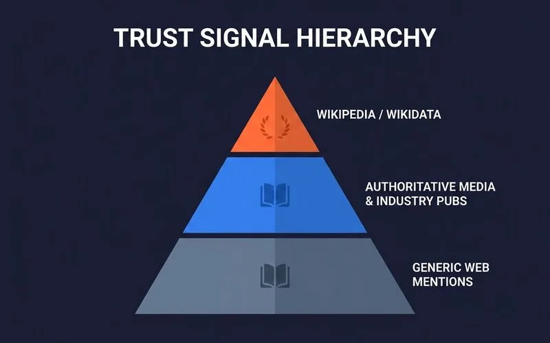 Citation patterns AI models trust