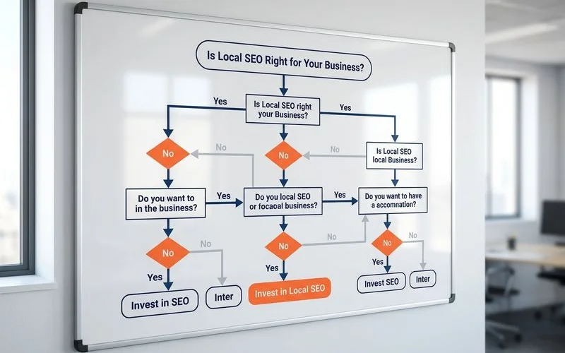 Decision flowchart: 5 questions to qualify for Local SEO