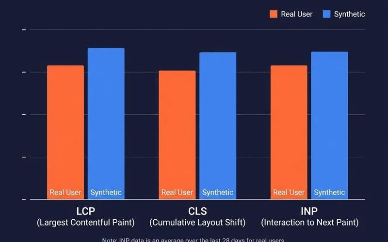CrUX field data vs Lighthouse lab data comparison