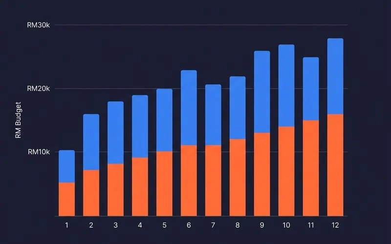 Hybrid SEO/AEO roadmap and budget allocation over 12 months