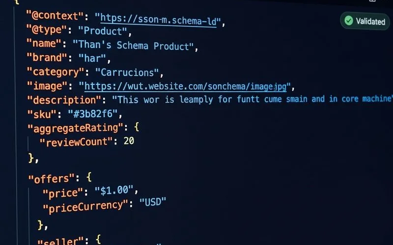 Product schema markup code with JSON-LD